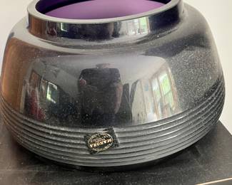 Makora amethyst art glass