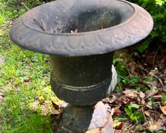 Large cast iron planter