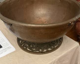 1800's Sugar Bowl Solid Copper