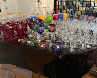 Varied Crystal, Waterford, Steuben, Boda