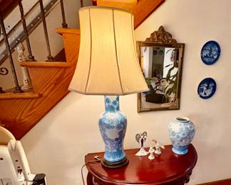 Vintage Tables & Porcelain Lamps