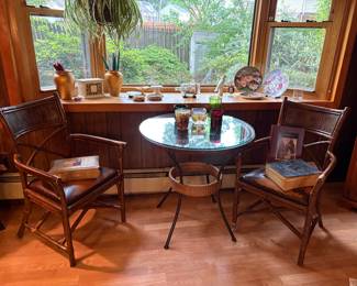Vintage Bamboo Bistro Set