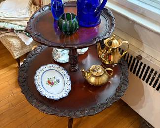 Cobalt Glass & Faberge Votive