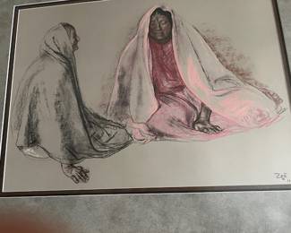 "Two women" painting by Zuniga