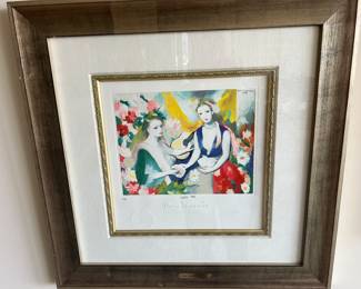 Limited edition Lithograph from private collection of Artist Marie Laurenin (6/50) "Two Women in Paris,1925"