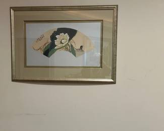 "Lotus" Yee-Wah Young watercolor on silk (Chinese brush painting)