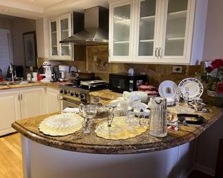 Kitchen... cuisinart, bowls, crockpot.....