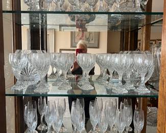 Baccarat 'Massena' ..12 wine, 12 water and 12 champagne..(excellent condition)