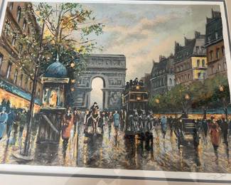 Lithograph of Paris
