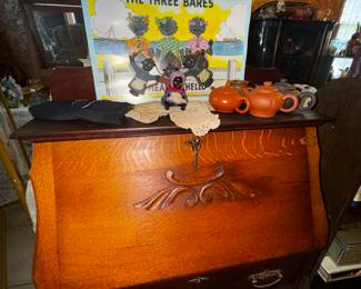 Antique Larkin Victorian Drop Front Desk