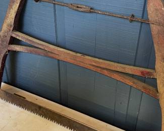 Antique Cross Cut Saw