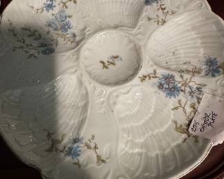Porcelain Oyster Plate