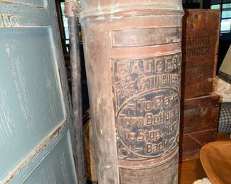 Vintage Badgers Fire Extinguisher