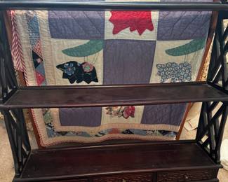 Antique Mahogany Wall Shelf