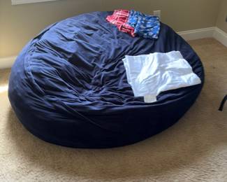 Comfy bean bag chair.