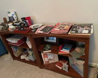 Bookcases. Magazines, misc