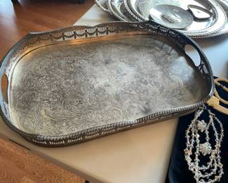 Heavy Silver Plate Tray