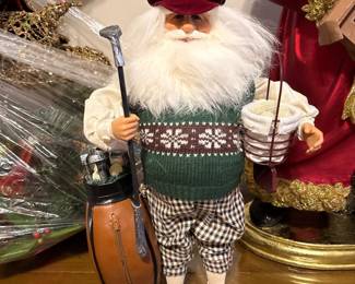 Golfing Santa