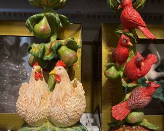 Mark Roberts 12 days of Christmas, 3 French Hens and 4 Calling Birds