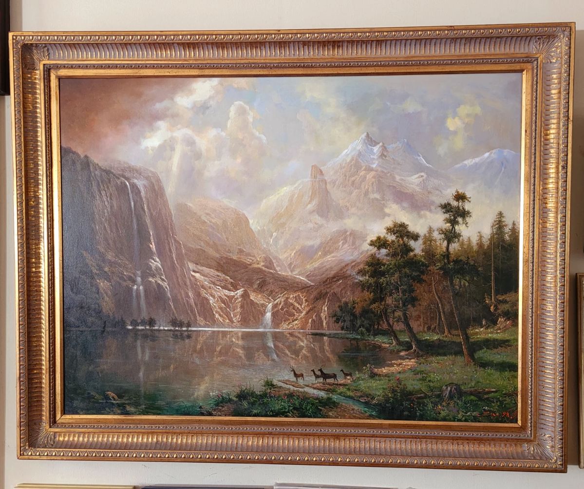 40x50 original oil.."The Sierra Nevada"