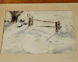 Original watercolor by R. Morin