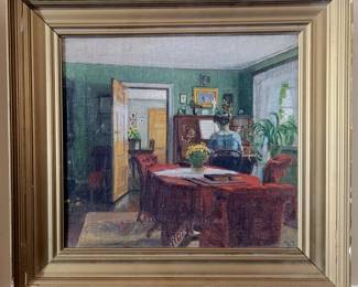 Original oil painting.. American school
