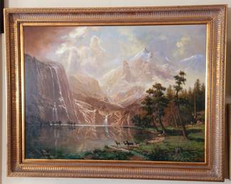 40x50 original oil.."The Sierra Nevada"