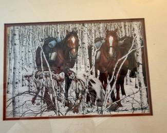 Bev Doolittle "Two More Indian Horses"