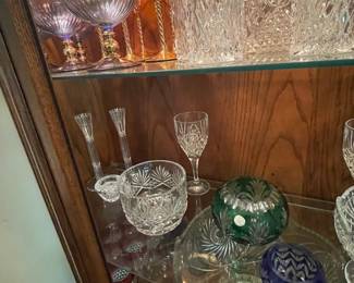 exquisite gilt gold stemware set