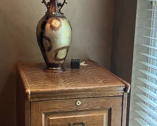 Wood File Cabinet