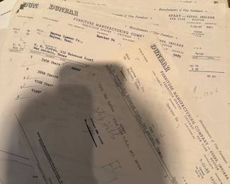 Original Receipts from Dunbar 1946-1955