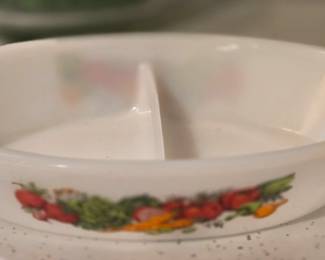 Glassbake divided dish