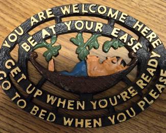Cast iron trivet