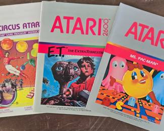 ATARI game instruction booklets