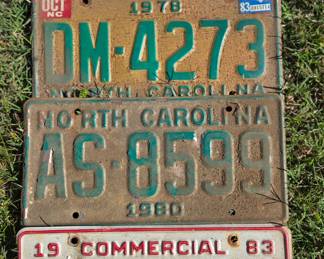 1980s license plates