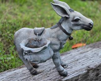 Resin donkey outdoor decor
