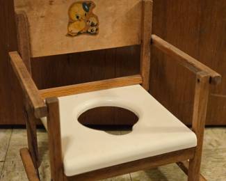 Vintage potty chair