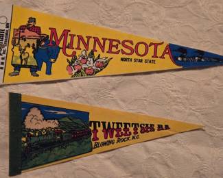 Souvenir felt pennants
