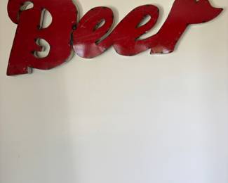 Large BEER sign $75