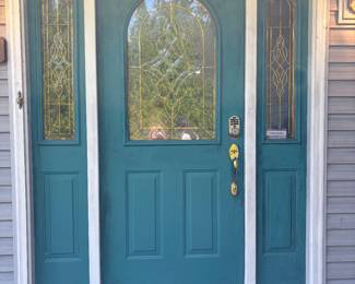 Front door with side lights. $295