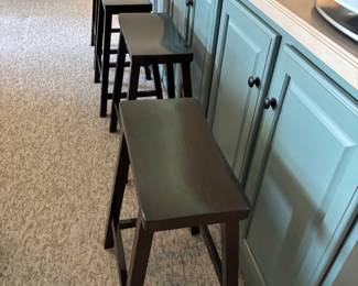 Set of four saddle seat bar stools $100 set
