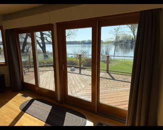 Wood sliding glass doors $395 each set
