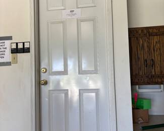Solid exterior door $45