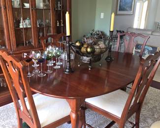 Dining room table and chairs