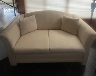 White love seat, 60 x 35
