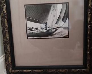 3 Nautical pictures, circa 1868-1929, artist Edwin Levine