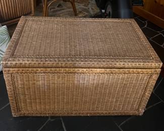 Wicker chest/toy box