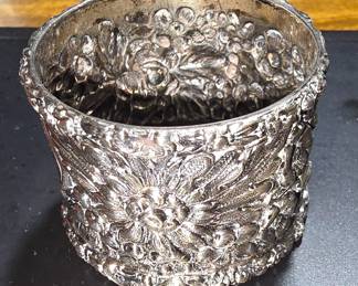 Stieff Sterling Rococo Repousse Floral Napkin Ring ( Look This One up)

