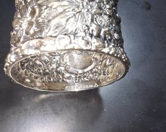 Stieff Sterling Rococo Repousse Floral Napkin Ring ( Look This One up)

