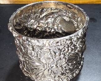 Stieff Sterling Rococo Repousse Floral Napkin Ring ( Look This One up)


